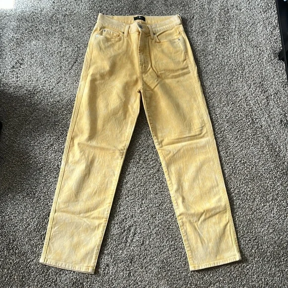 7 for all mankind yellow denim - Picture 3 of 6